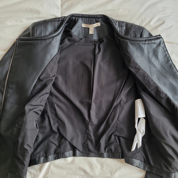 Zara TRF Outerwear Faux Leather Biker Jacket - Picture 10 of 11